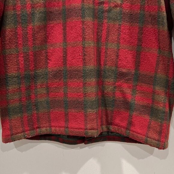 L.L BEAN PLAID ZIP VINTAGE COAT - Picture 11 of 15